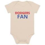 Organic cotton baby onesie "DODGERS FAN"