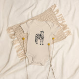 Organic cotton baby onesie "ZEBRA"