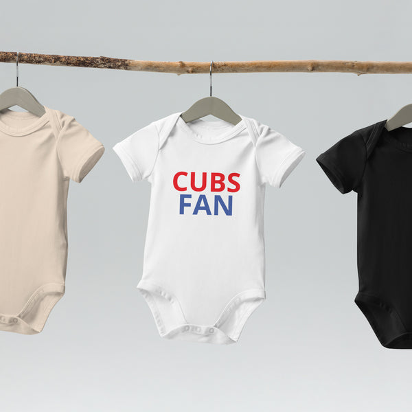 Organic cotton baby bodysuit "BABY CUBS FAN"