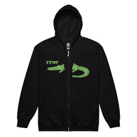 Unisex heavy blend zip hoodie "CROC"