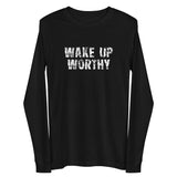 Unisex Long Sleeve Cotton Tee "WAKE UP WORTHY"