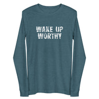 Unisex Long Sleeve Cotton Tee "WAKE UP WORTHY"