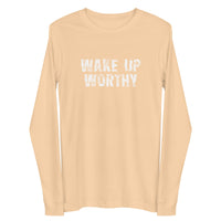 Unisex Long Sleeve Cotton Tee "WAKE UP WORTHY"