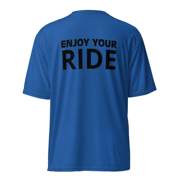 Performance crew neck t-shirt "ENJOY YOUR RIDE" (on back of shirt)