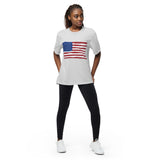 Performance crew neck t-shirt "CROOKED FLAG"