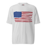 Performance crew neck t-shirt "CROOKED FLAG"