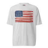 Unisex performance crew neck t-shirt  "AMERICAN FLAG"