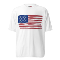 Performance crew neck t-shirt "CROOKED FLAG"