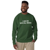 Unisex Premium Sweatshirt "I AM MY SOCIAL MEDIA"