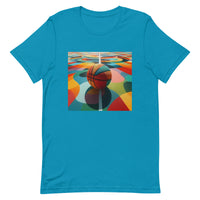 Unisex t-shirt feels soft and lightweight "COLORFUL BASKETBALL"