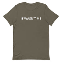 Lightweight cotton t-shirt   "IT WASN'T ME"