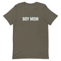 Unisex t-shirt feels soft and lightweight "BOY MOM"