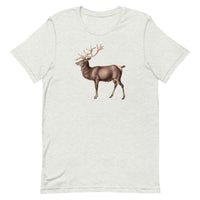 Soft, breathable, cotton t-shirt  "ELK" (additional elk on back collar)