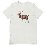 Soft, breathable, cotton t-shirt  "ELK" (additional elk on back collar)