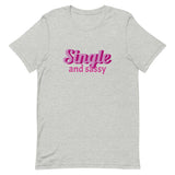 Lightweight cotton t-shirt  "SINGLE AND SASSY"