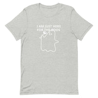 Lightweight cotton t-shirt  "I'M JUST HERE FOR THE BOOS"