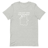 Lightweight cotton t-shirt  "I'M JUST HERE FOR THE BOOS"