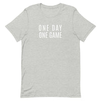 Lightweight cotton t-shirt   "ONE DAY ONE GAME"