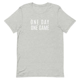 Lightweight cotton t-shirt   "ONE DAY ONE GAME"