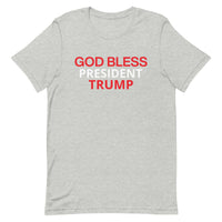 Unisex t-shirt feels soft and lightweight "GOD BLESS TRUMP"