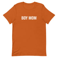 Unisex t-shirt feels soft and lightweight "BOY MOM"