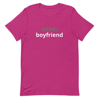 Unisex t-shirt that is the best 100% cotton tee you’ve ever tried. "INTERNET BOYFRIEND"