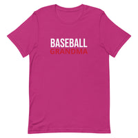 Unisex t-shirt feels soft and lightweight "BASEBALL GRANDMA"