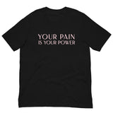 Soft and lightweight t-shirt  "YOU'RE PAIN IS YOUR POWER"