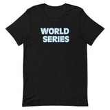 Soft and lightweight t-shirt  "WORLD SERIES" (baseball on back collar)