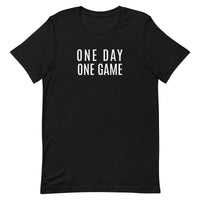 Lightweight cotton t-shirt   "ONE DAY ONE GAME"