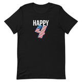 Unisex t-shirt feels soft and lightweight "HAPPY 4th"