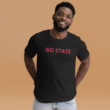 Unisex t-shirt feels soft and lightweight t-shirt  "GO STATE"