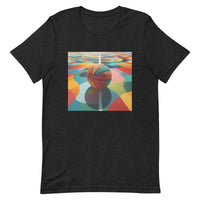 Unisex t-shirt feels soft and lightweight "COLORFUL BASKETBALL"