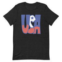 Unisex t-shirt feels soft and lightweight 'USA"