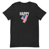 Unisex t-shirt feels soft and lightweight "HAPPY 4th"