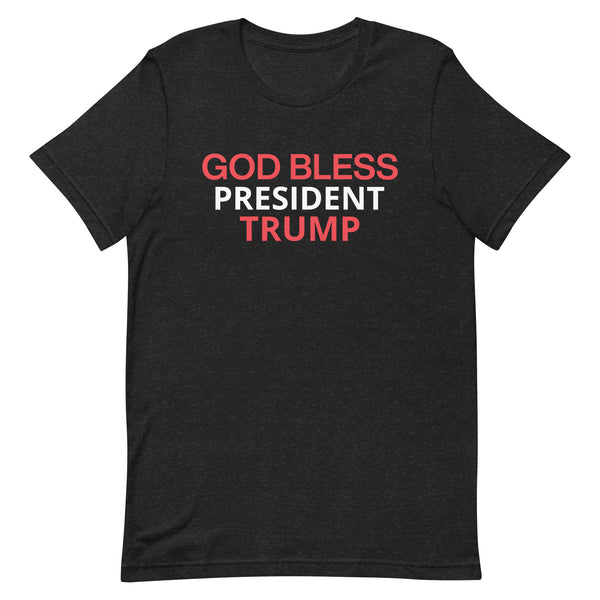 Unisex t-shirt feels soft and lightweight "GOD BLESS TRUMP"