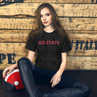 Unisex t-shirt feels soft and lightweight t-shirt  "GO STATE"