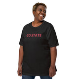 Unisex t-shirt feels soft and lightweight t-shirt  "GO STATE"