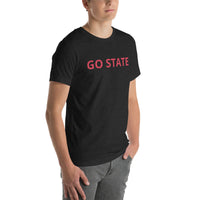 Unisex t-shirt feels soft and lightweight t-shirt  "GO STATE"