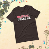 Unisex t-shirt feels soft and lightweight "BASEBALL GRANDMA"