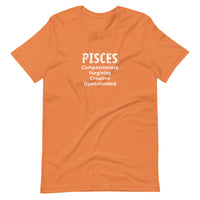 Unisex soft, lightweight with a little stretch t-shirt "PISCES"