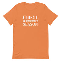 Lightweight cotton t-shirt  "FOOTBALL IS MY FAVORITE SEASON"