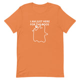 Lightweight cotton t-shirt  "I'M JUST HERE FOR THE BOOS"