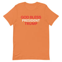 Unisex t-shirt feels soft and lightweight "GOD BLESS TRUMP"