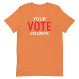 Unisex t-shirt feels soft and lightweight "VOTE"