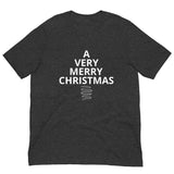 100% cotton classic tee "A very merry Christmas"