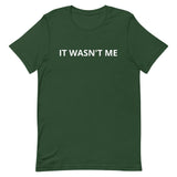 Lightweight cotton t-shirt   "IT WASN'T ME"