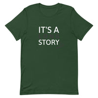 Lightweight cotton t-shirt  "IT'S A LONG STORY"