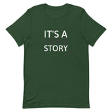 Lightweight cotton t-shirt  "IT'S A LONG STORY"