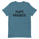 Unisex t-shirt feels soft and lightweight "MOM'S FAVORITE"